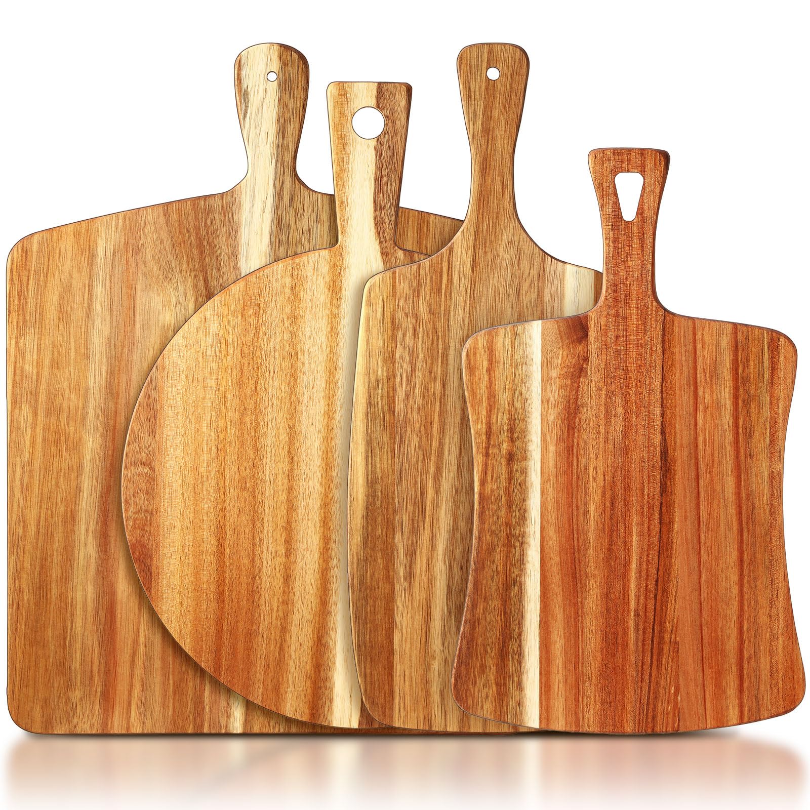 Amazon.com: SiliFine Set of 4 Thick Acacia Wood Cutting Boards